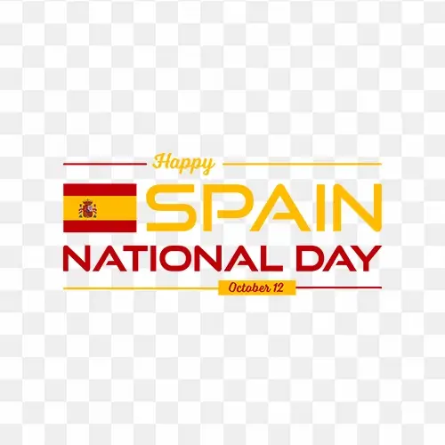 Happy Spain National Day free transparent png